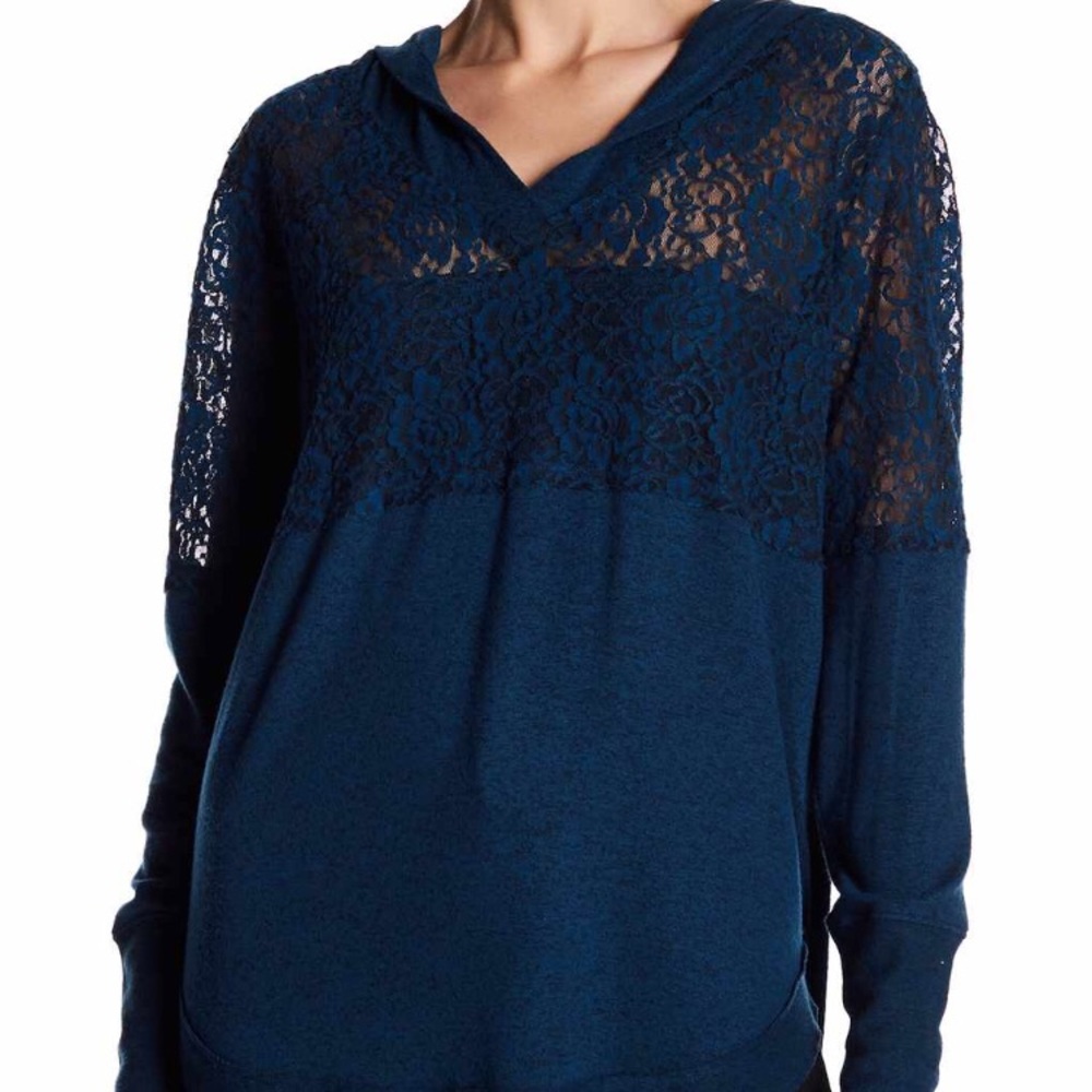 New MELROSE AND MARKET Blouse Sweater Navy Blue S